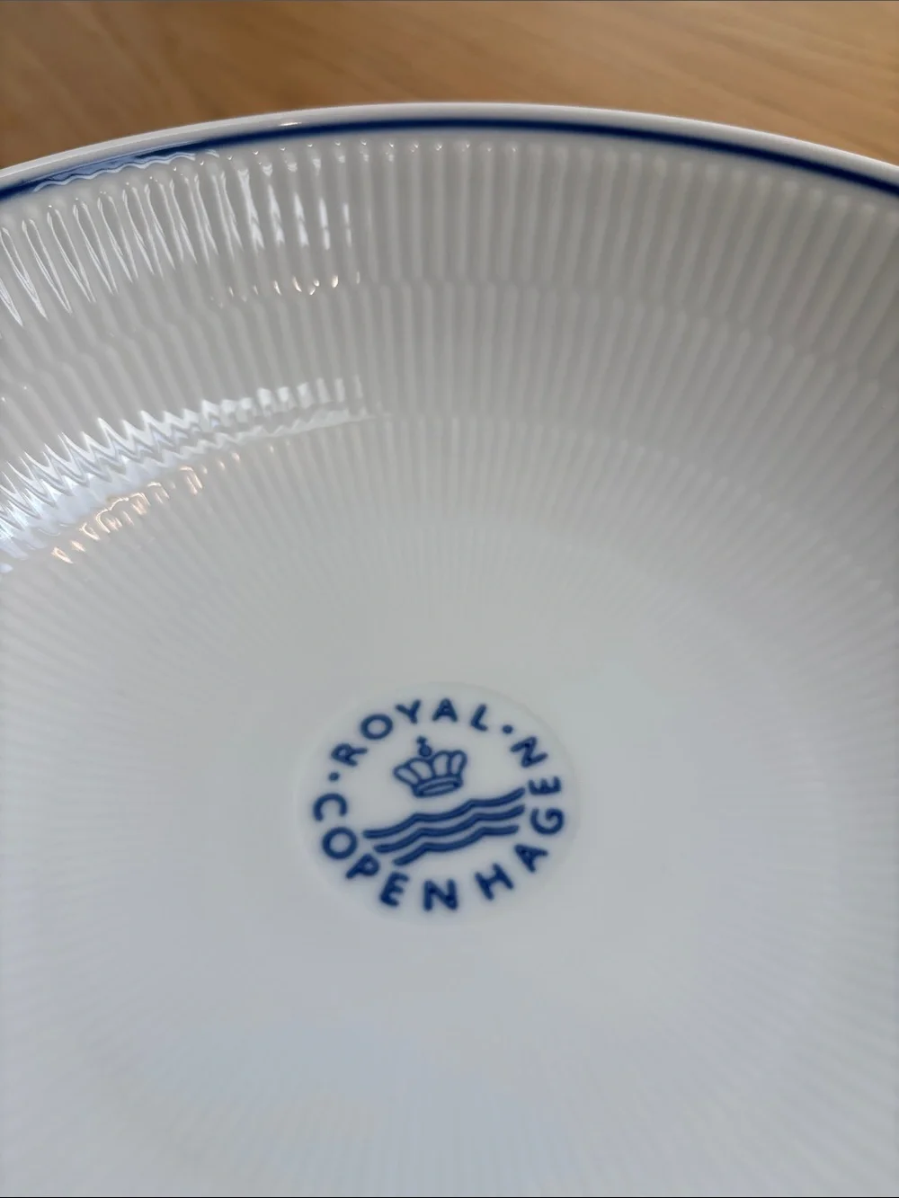 Set of 4 Royal Copenhagen Blueline Porcelain Bowls